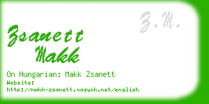 zsanett makk business card